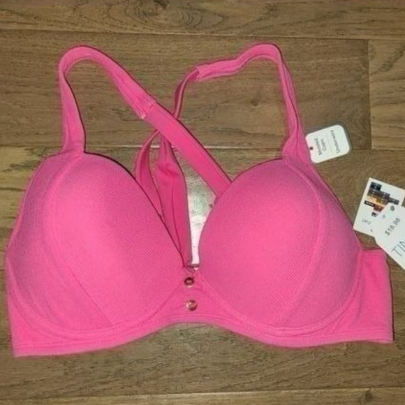 Time and Tru Other - Time and Tru Pink swim bikini top